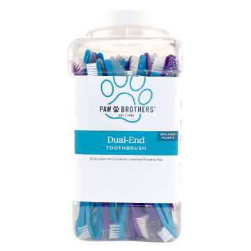 Paw Brothers Dual-End Toothbrush 50 Count