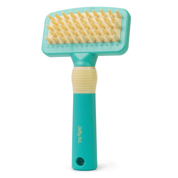Jelly Pet Dog Bath Brush | Use Wet or Dry for Deshedding