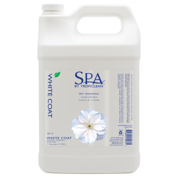 Tropiclean Spa White Coat Shampoo 10:1 Gallon