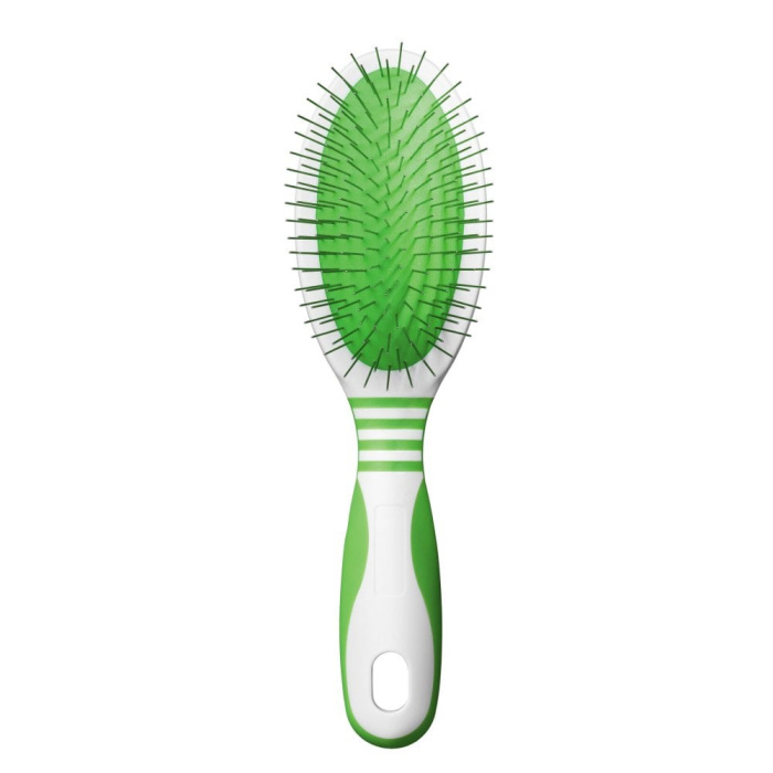 Large Pin Brush - Green/White