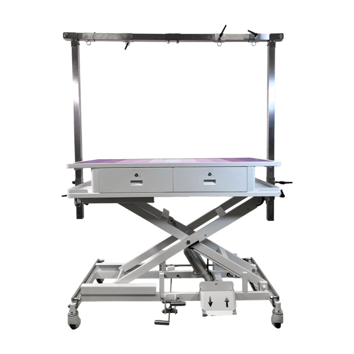 Paw Brothers Elite Low-Low Electric Grooming Table - White Groomers Pro